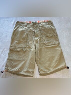 U.S. Expedition Men’s Heavyweight Cargo Shorts - Size 32 - Khaki Streetwear